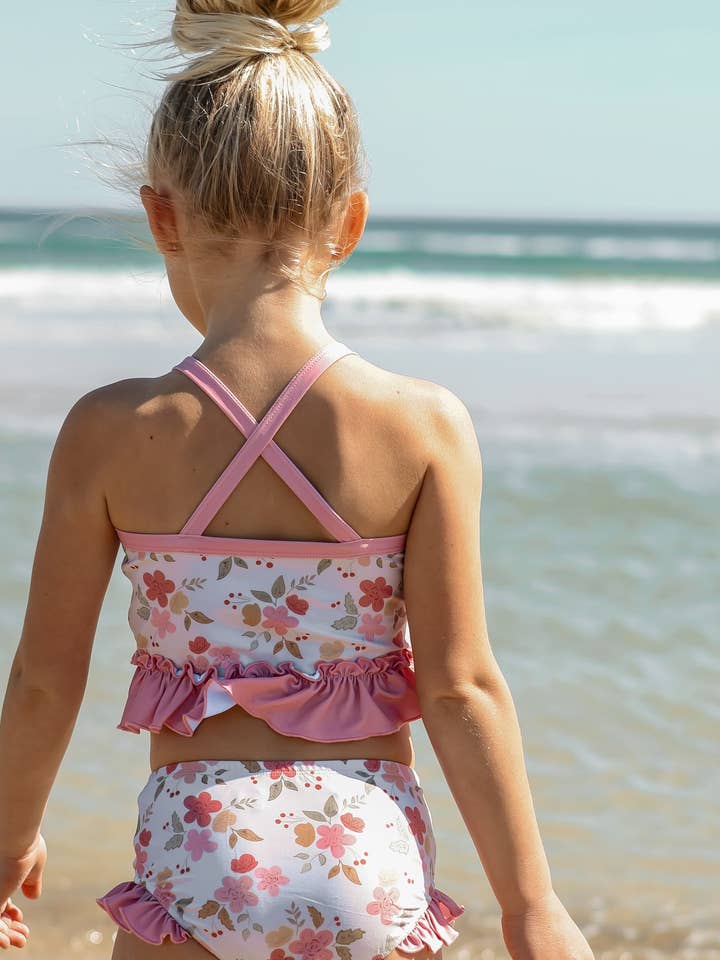 Ensemble tankini (pois de senteur) pour la vente par Indie Blue