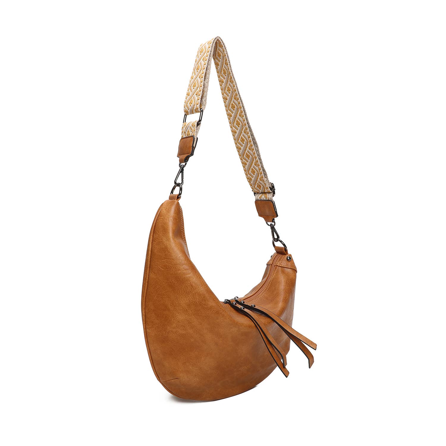 INES DELAURE - Wholesale Schoudertas - Dames - Schoudertas in maan- of bananenmodel4