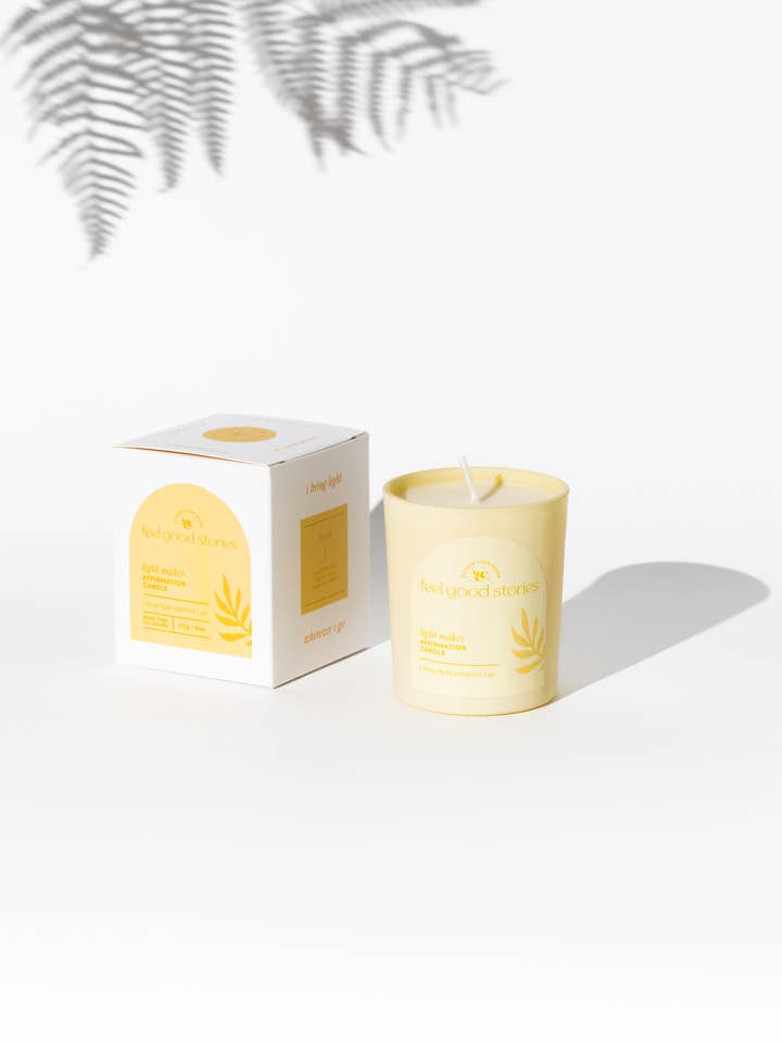 Light Maker Affirmationskerze für den Großhandel von Feel Good Stories