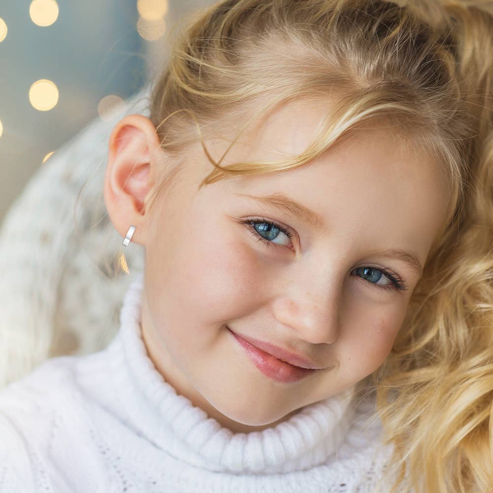 In Season Jewelry – wholesale Huggie earrings – Classic Hoop Baby / Girls Earrings 7-11mm - Sterling Silver11