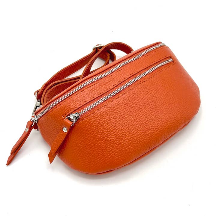 Suie Valentini srl - Wholesale Crossbody Bag - Women's - Genuine leather fanny pack, Made in Italy, art. 1124674