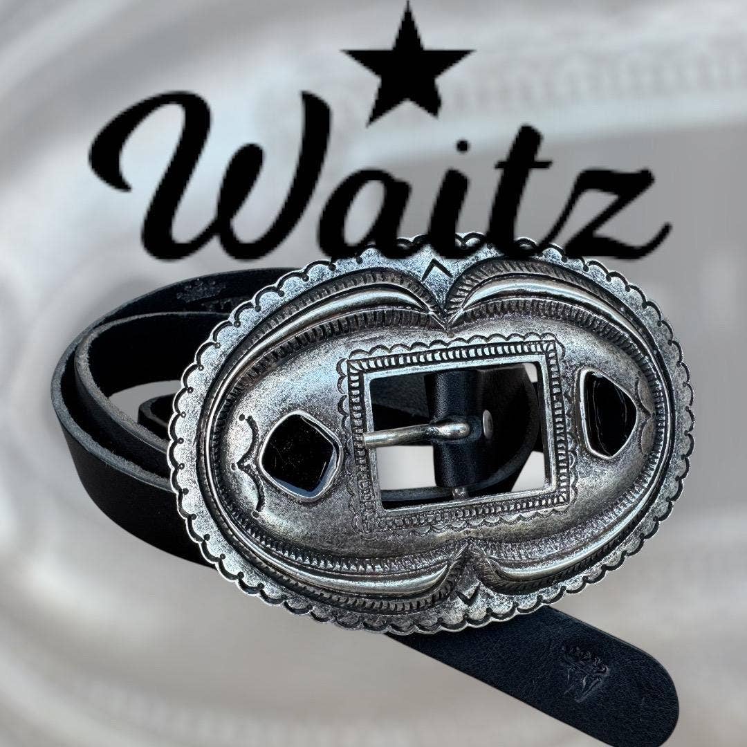 WAITZ - Wholesale Belt - Women's - Juliëtte in black leather belt0