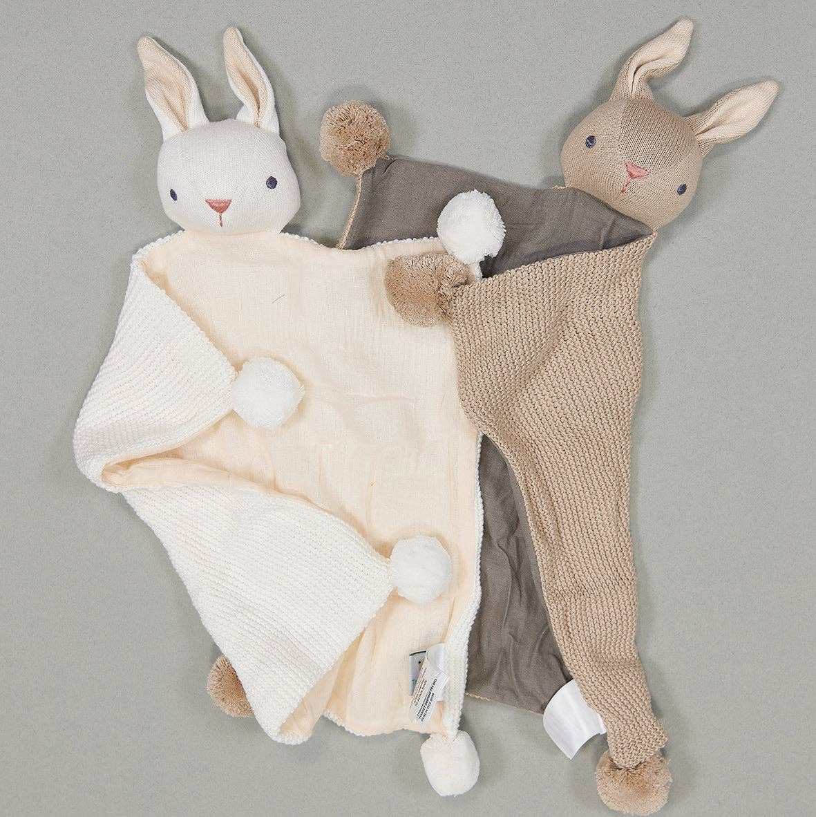 ThreadBear Design UK/EU – Engroshandel Svøbsæt - Baby – Baby Threads Bunny - Økologisk Nusseklud x2 + Gaveæske2