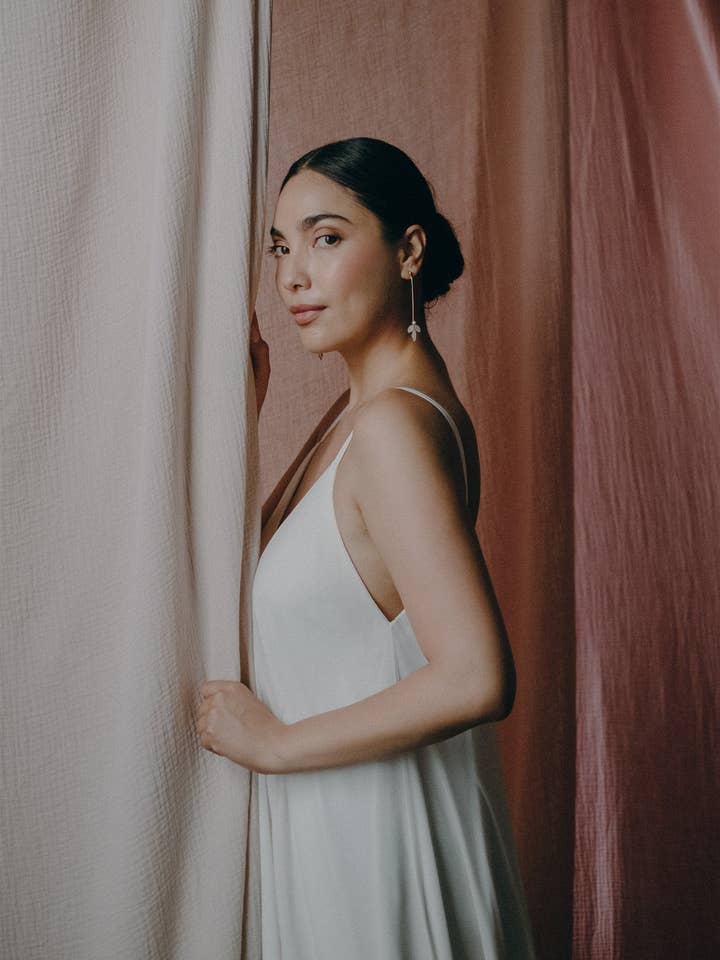 MIA // Minimalist Beaded Drop Earring // 2022 for wholesale by Hushed Commotion