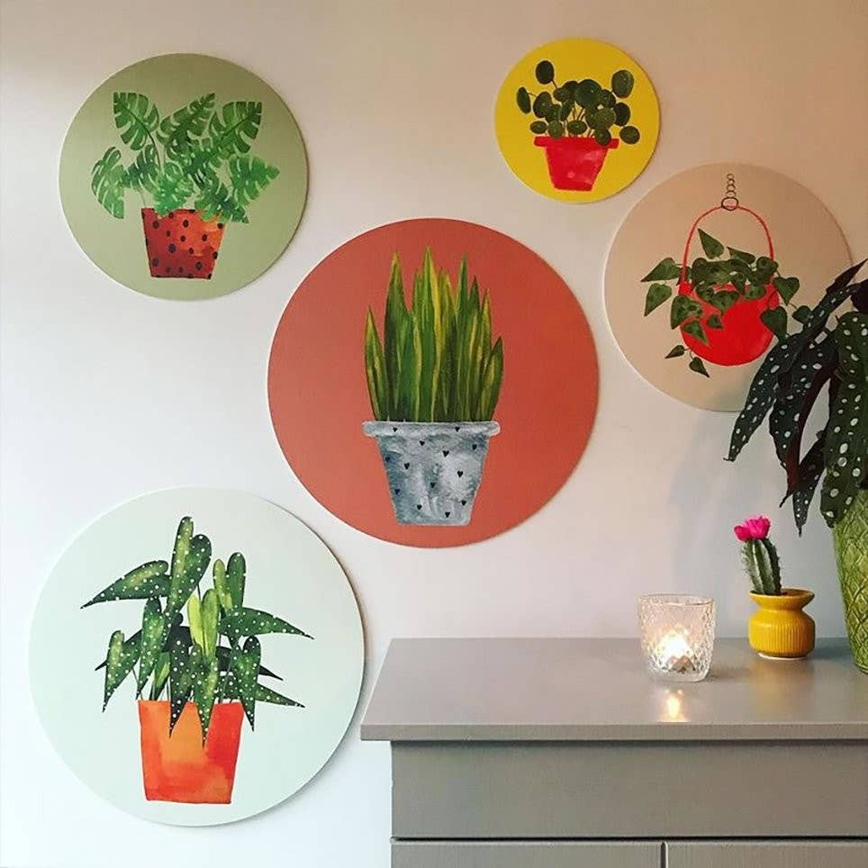 Kaartenpret - Venta al por mayor Papel pintado 3D - Círculo de pared para panqueques1