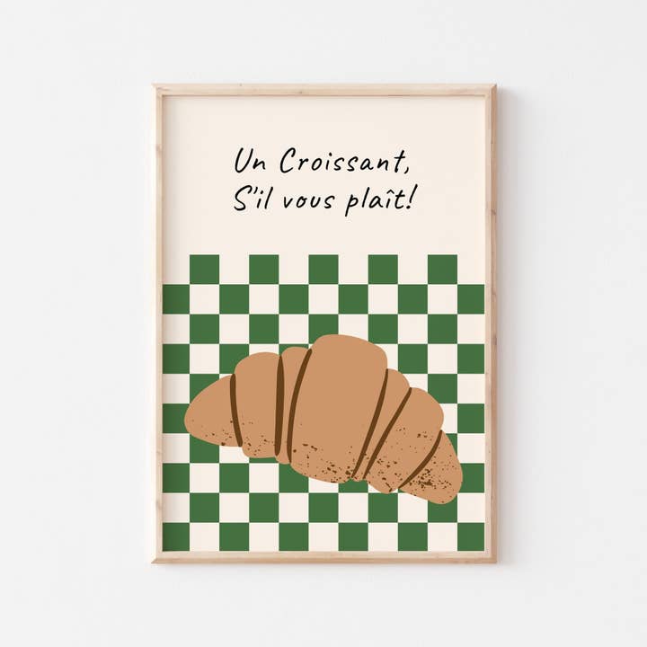 POSTERAMI - Wholesale Art Print - One Croissant Art Print1
