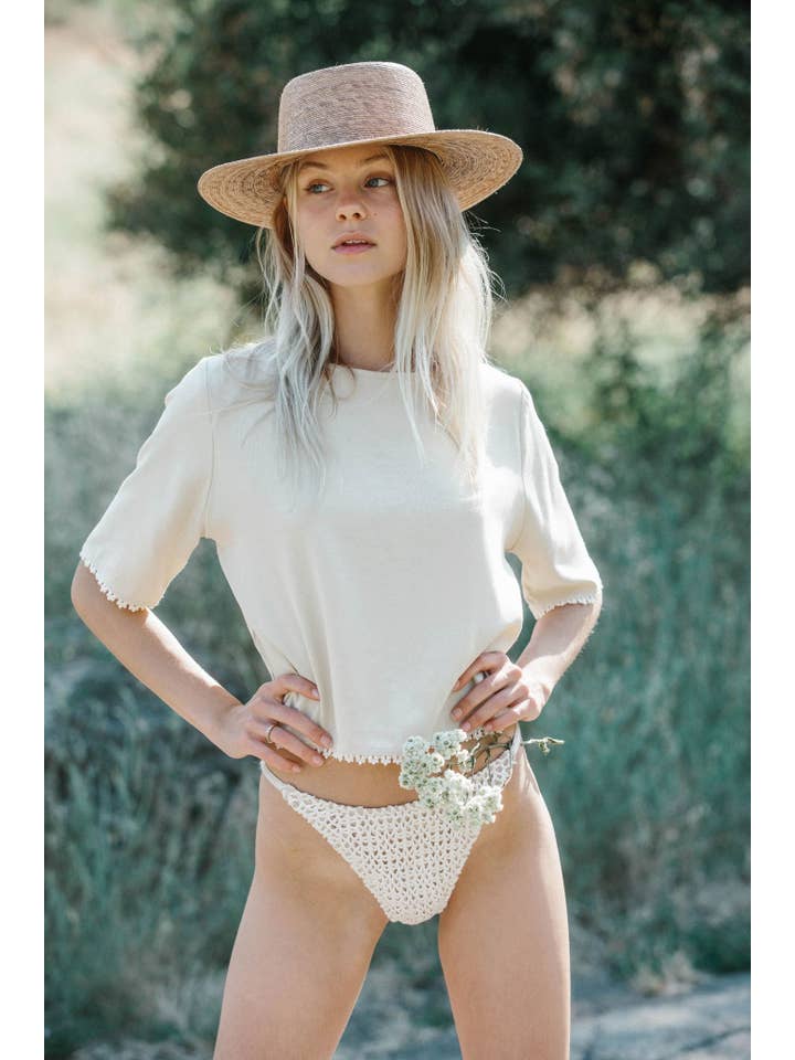 merritt charles - Wholesale Blouse – Women’s - Magnolia Blouse - Sand2