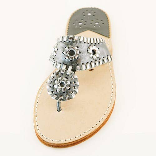 Palm Beach Sandals - Vente Sandales – femme - Palm Beach Classique Gunmetal Argenté1
