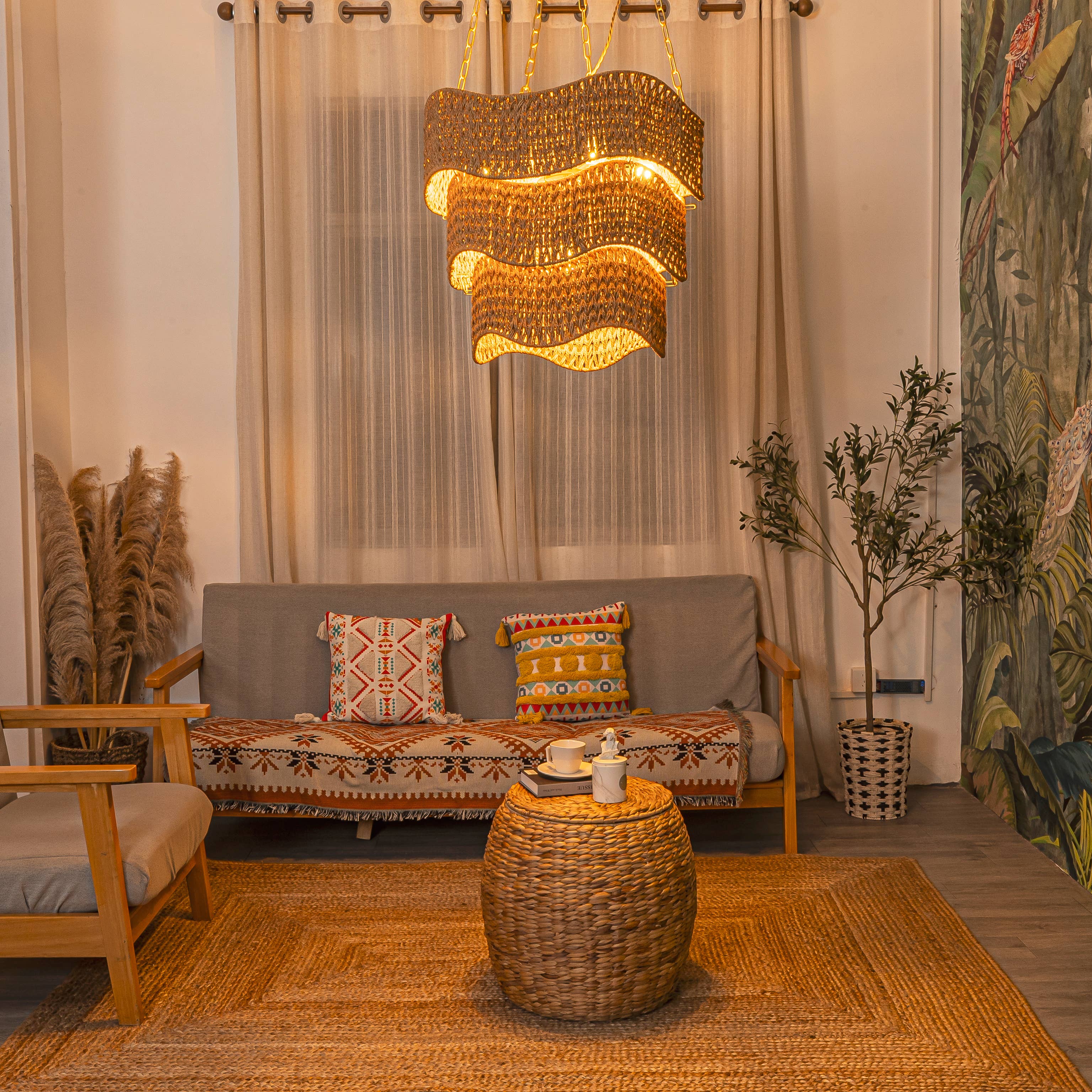 ELE Light & Decor - Wholesale Chandelier/Hanging Light - Contemporary Modern Braided Woven Coastal Chandelier 4