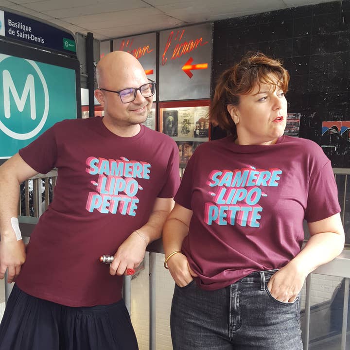 T-shirt unisexe Samèrelipopette mode bio printemps été pour la vente par Ranafout