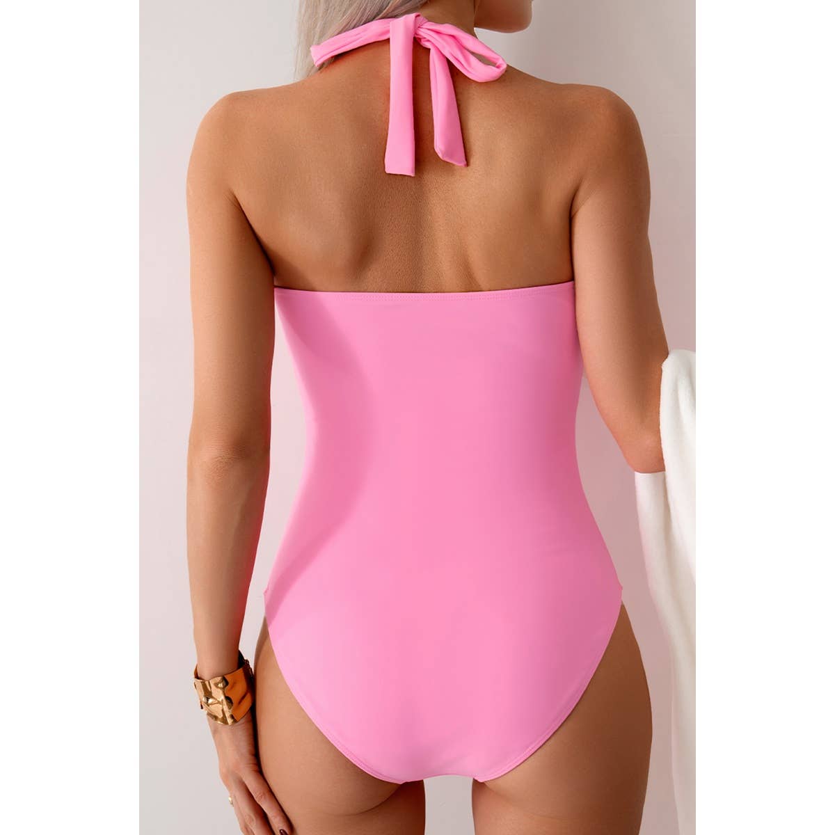 Elings - Vendita all'ingrosso Costume intero - Donna - Costume intero con scollo a V all'americana arricciato senza schiena13