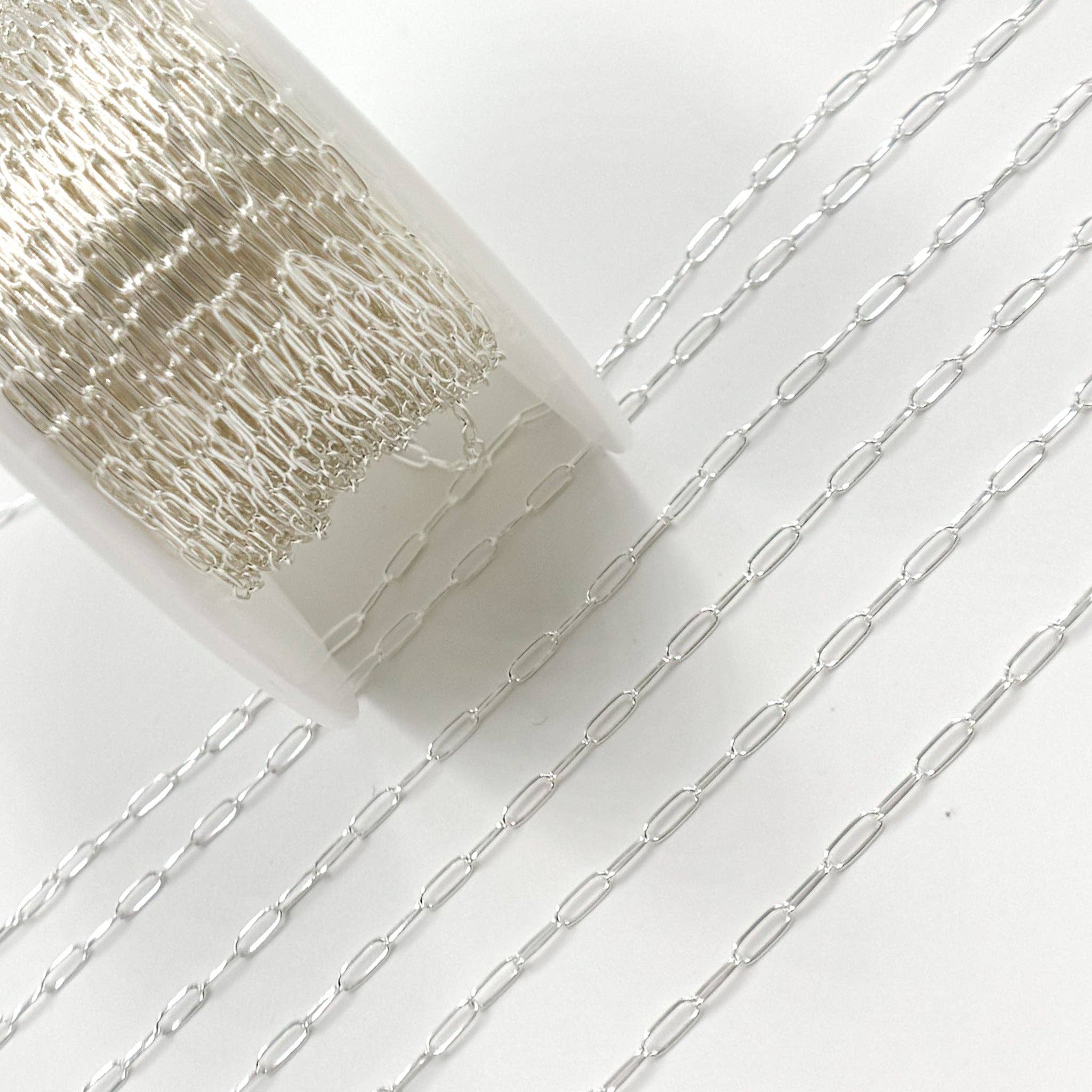 Jewels & Chains - Wholesale Link & Chain Necklace - 1606SS. Sterling Silver Smooth Paperclip Chain5