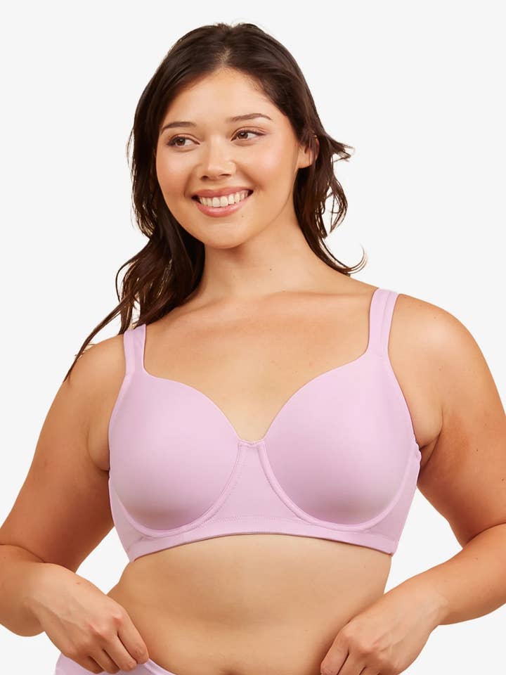 Leading Lady Padded Wirefree T-Shirt Bra LL5042ORBQ for wholesale by Lingerie Mart