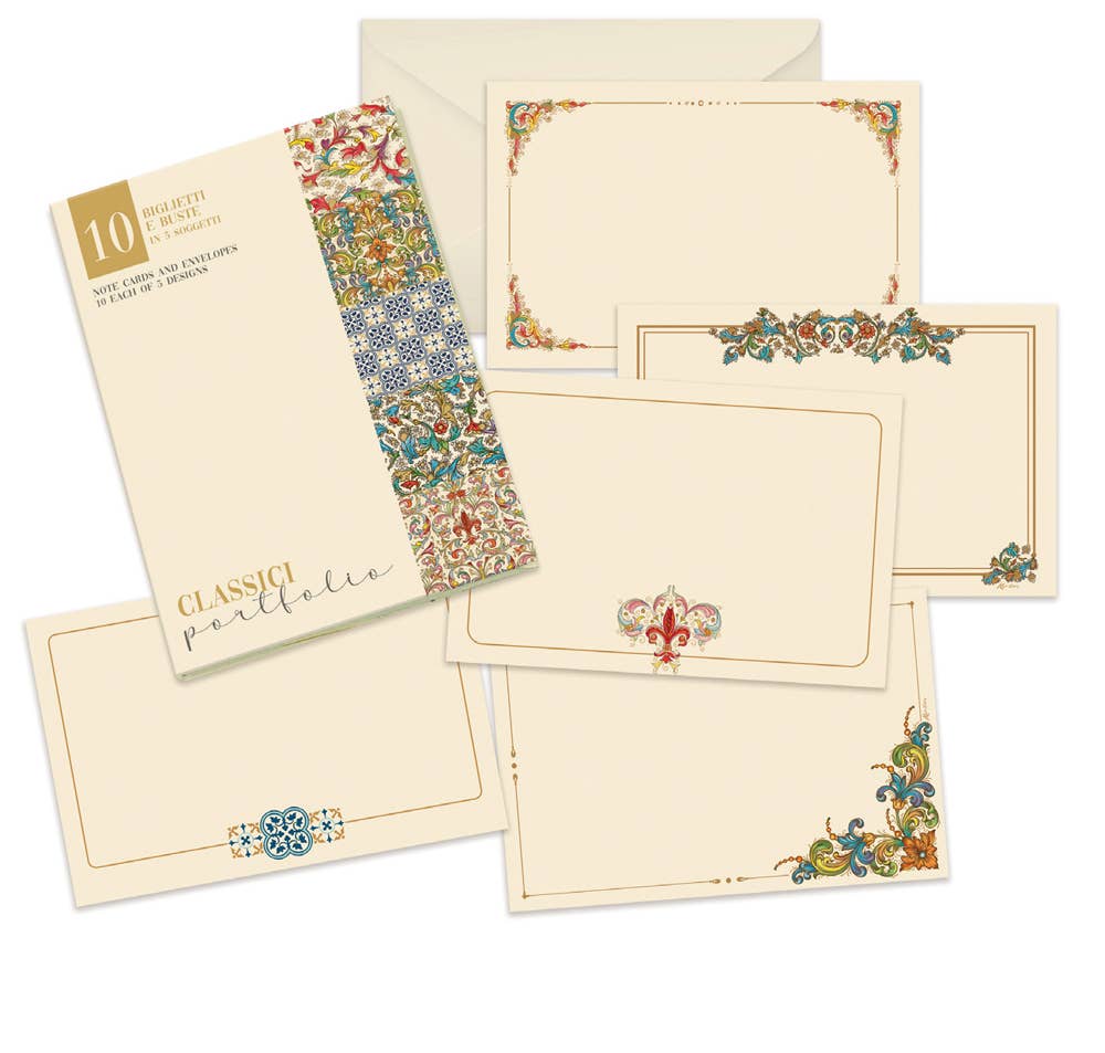 San Lorenzo Design - Vente Assortiments de papeterie/cartes - Cartes Portfolio Grand format, cartes de billets, papeterie italienne17