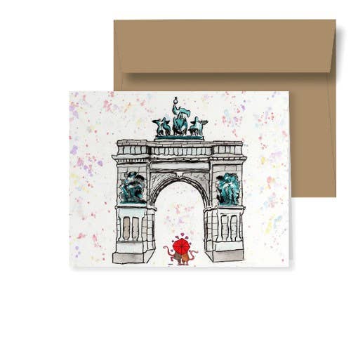 Johnnerdraws - Wholesale Love Card - Prospect Park, Brooklyn-Romance/Handmade Greeting Card1