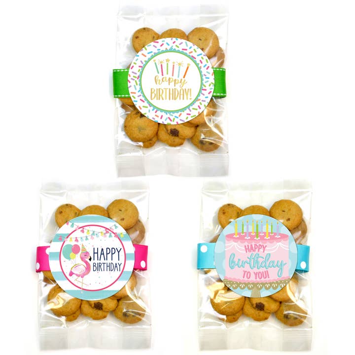 Cookie Bags - Happy Birthday Asst #1 - Small - 24 Bags for wholesale by Oh, Sugar!