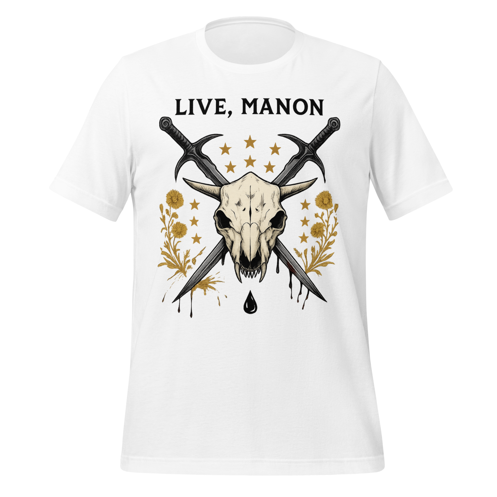 MagicMerchEmporium - Wholesale Screen Printed T-Shirt - Unisex - Live Manon Skull Tee3