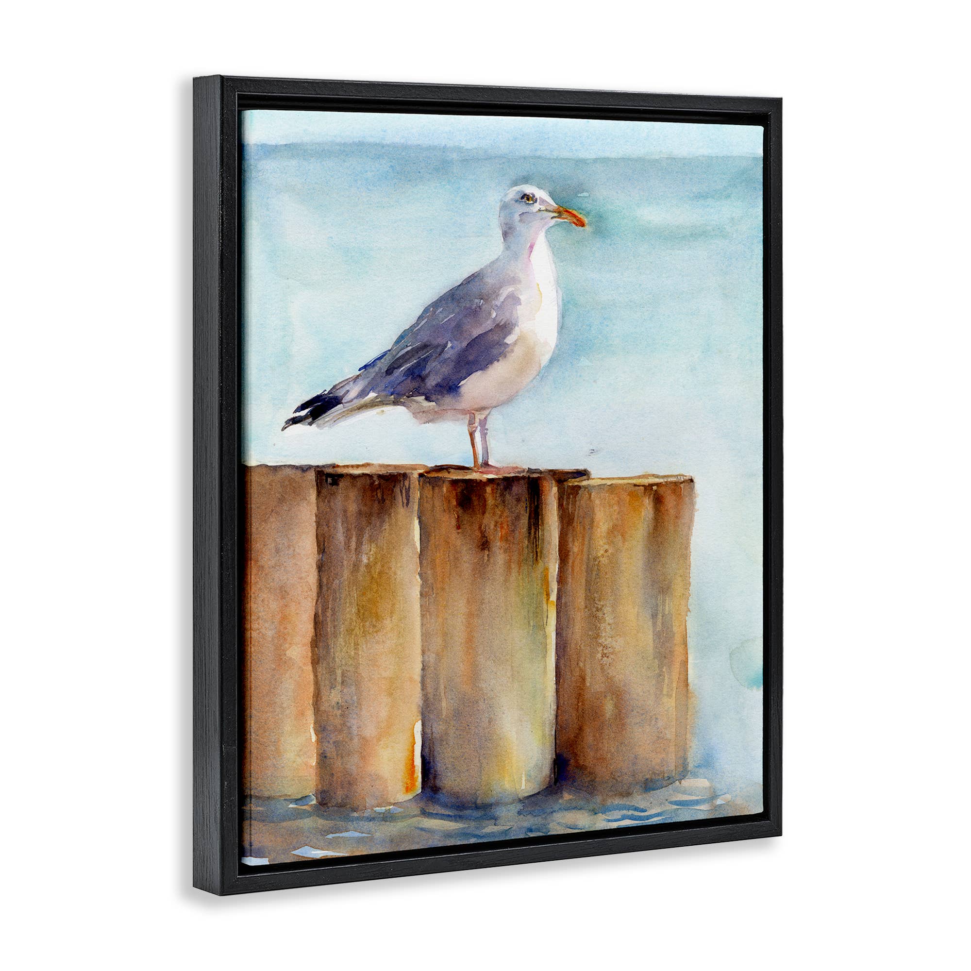 Stupell Industries - Wholesale Wall Sign - Seagull's Perch by Sea - Framed Wall Art19