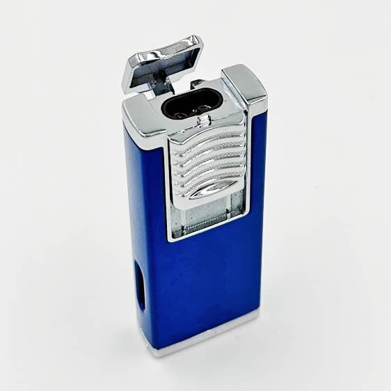 Allume-cigare à 2 brûleurs avec poinçon - BLEU pour la vente par The Original Great Whiskey Challenge
