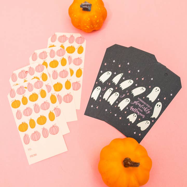 Halloween Gift Tag - Boo Basket Tag - Ghost Gift Tag for wholesale by ECLetters