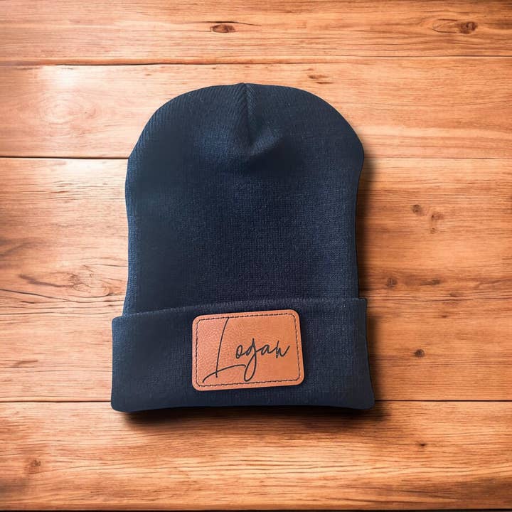 With Love Louise - Wholesale Beanie - Women's - Custom Patch Beanie - Personalized Hat - Customized Beanie