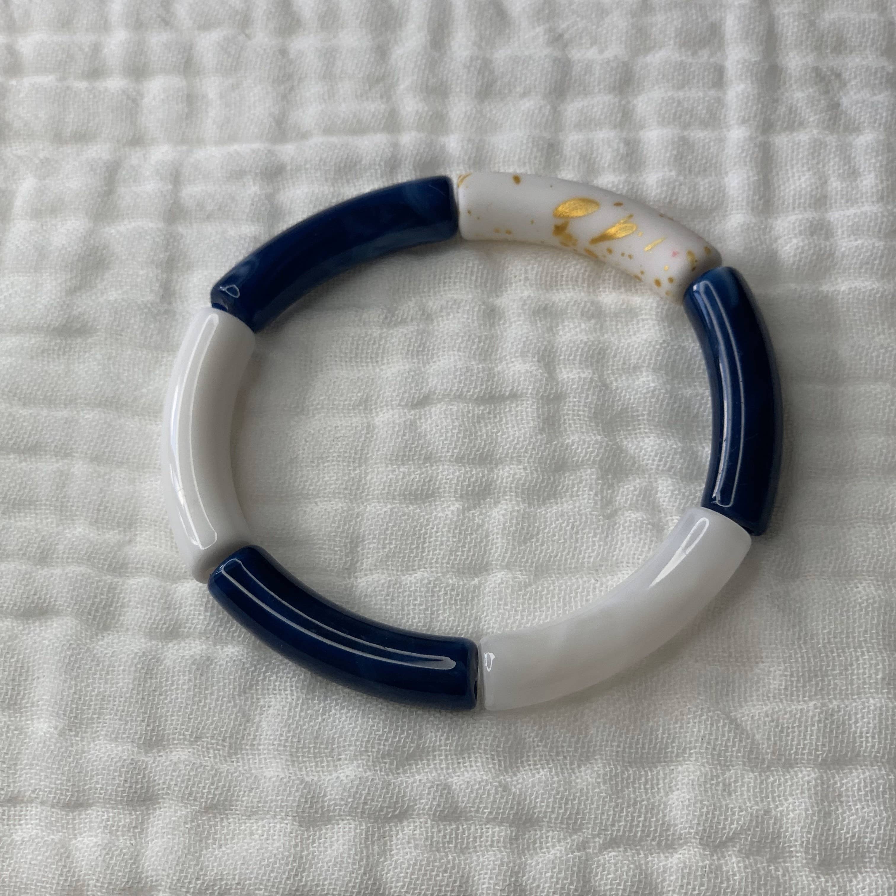 Manacreations – wholesale Pärlarmband – Mörkblåa bangles-armband8