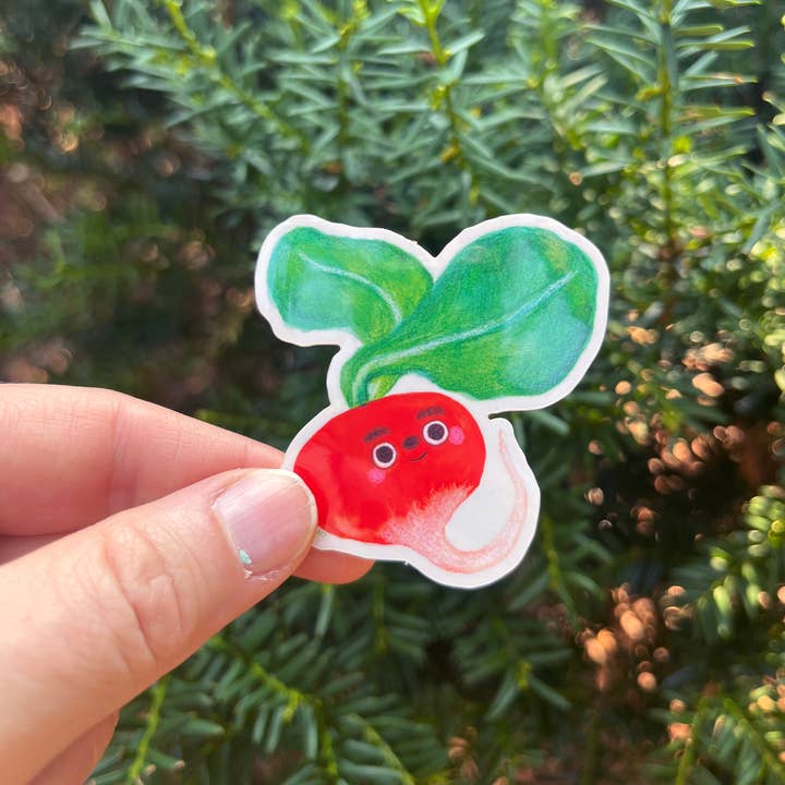 Masha Fikhman Art - Wholesale Sticker - Radish Sticker1