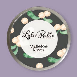 Pot à fondre en cire Mistletoe Kisses pour la vente par Lyla Belle Candle Co.