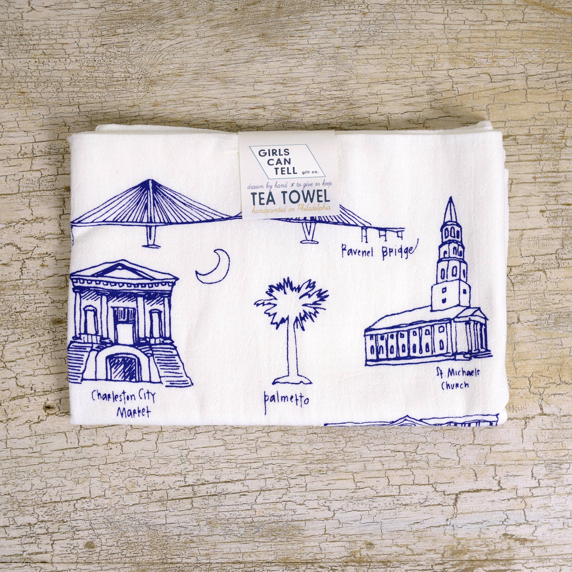 Girls Can Tell - Wholesale Tea Towel - Charleston Tea Towel | kitchen | flour sack | dish towel