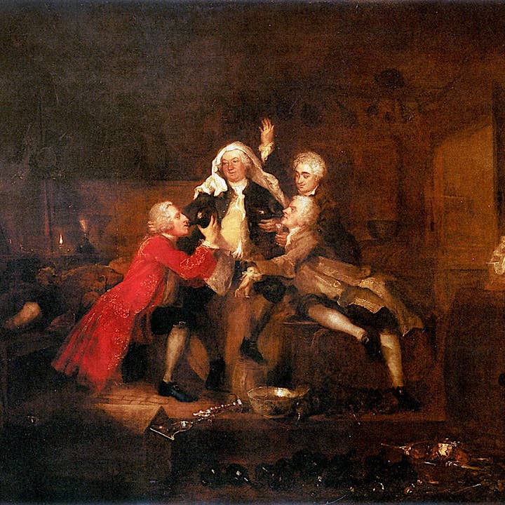 Välgörenhet i källaren av William Hogarth A3 Affischtryck för wholesale av PERIOD PRINTS
