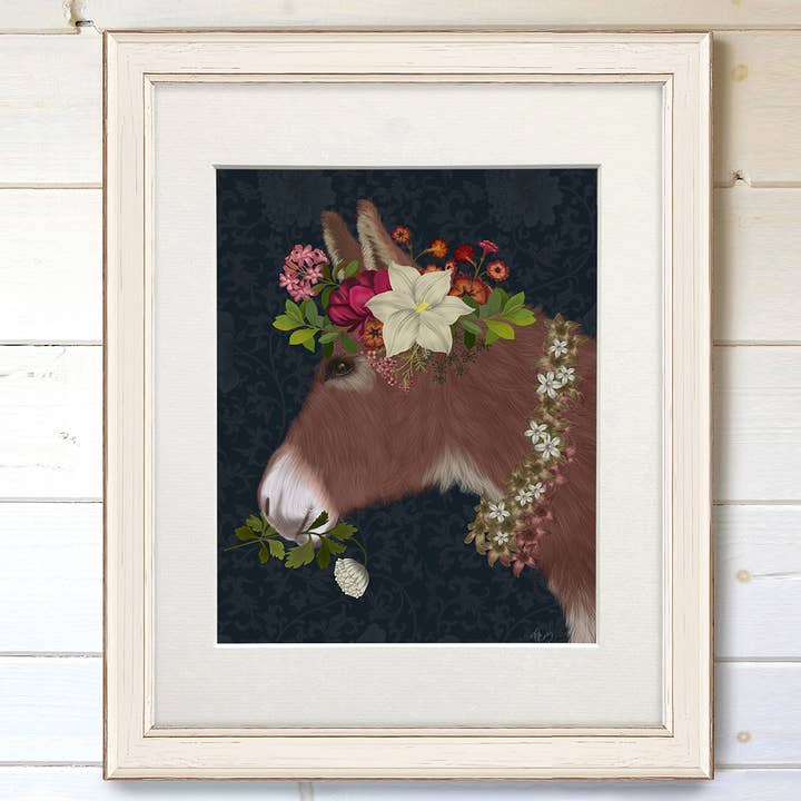 Bohemian Donkey 5 Giclee Art Print, Bohemia Collection for wholesale by FabFunky Ltd