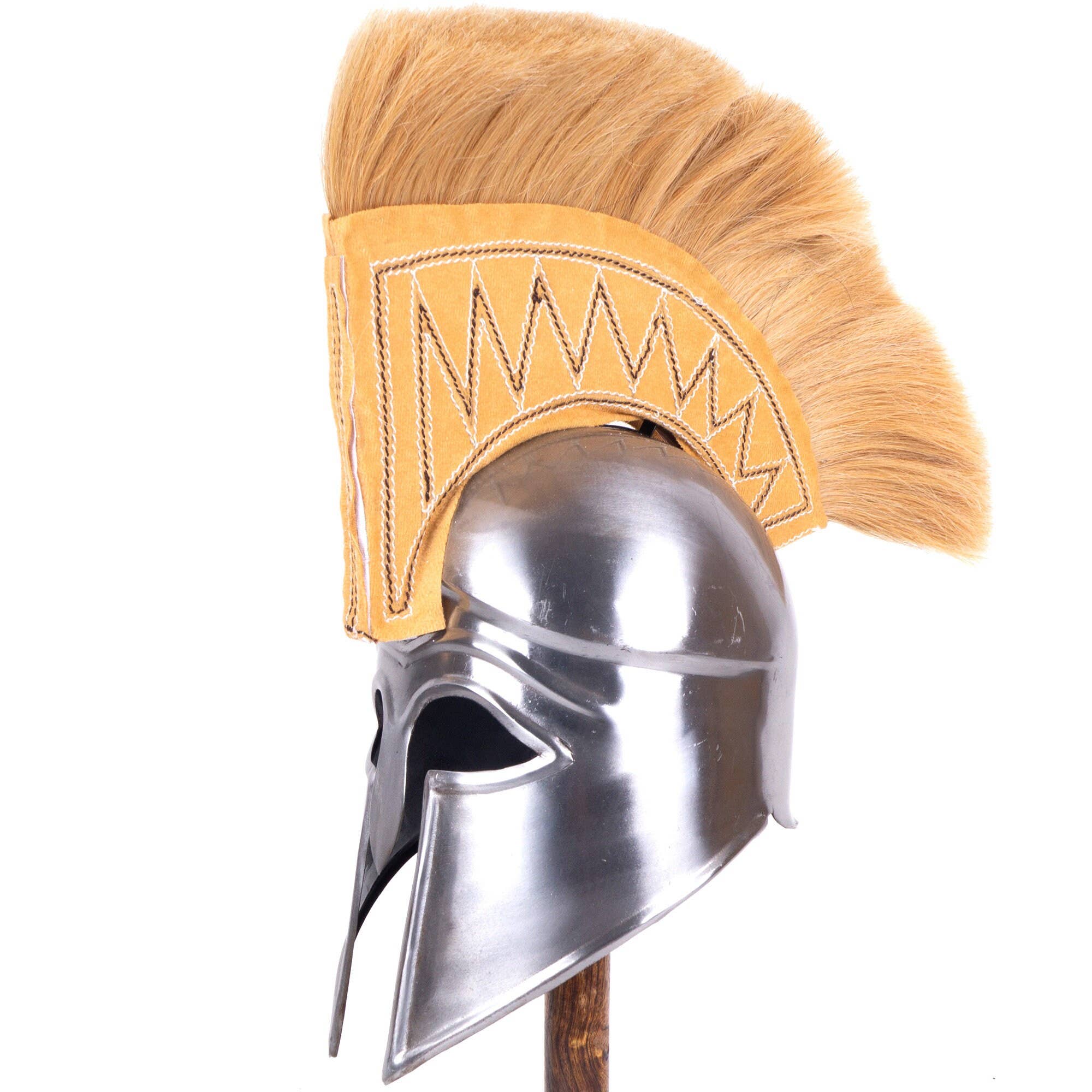 India Overseas Trading Corporation - Wholesale Costume - Unisex - Medieval Greek Corinthian with Plume, Warrior Armor Helmet1
