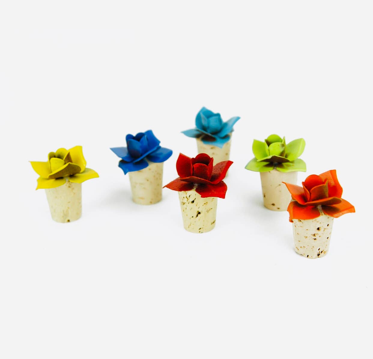 Whimsies - Wholesale Wine Stopper - Wine stopper flowers spring cork metal kitchen eco5