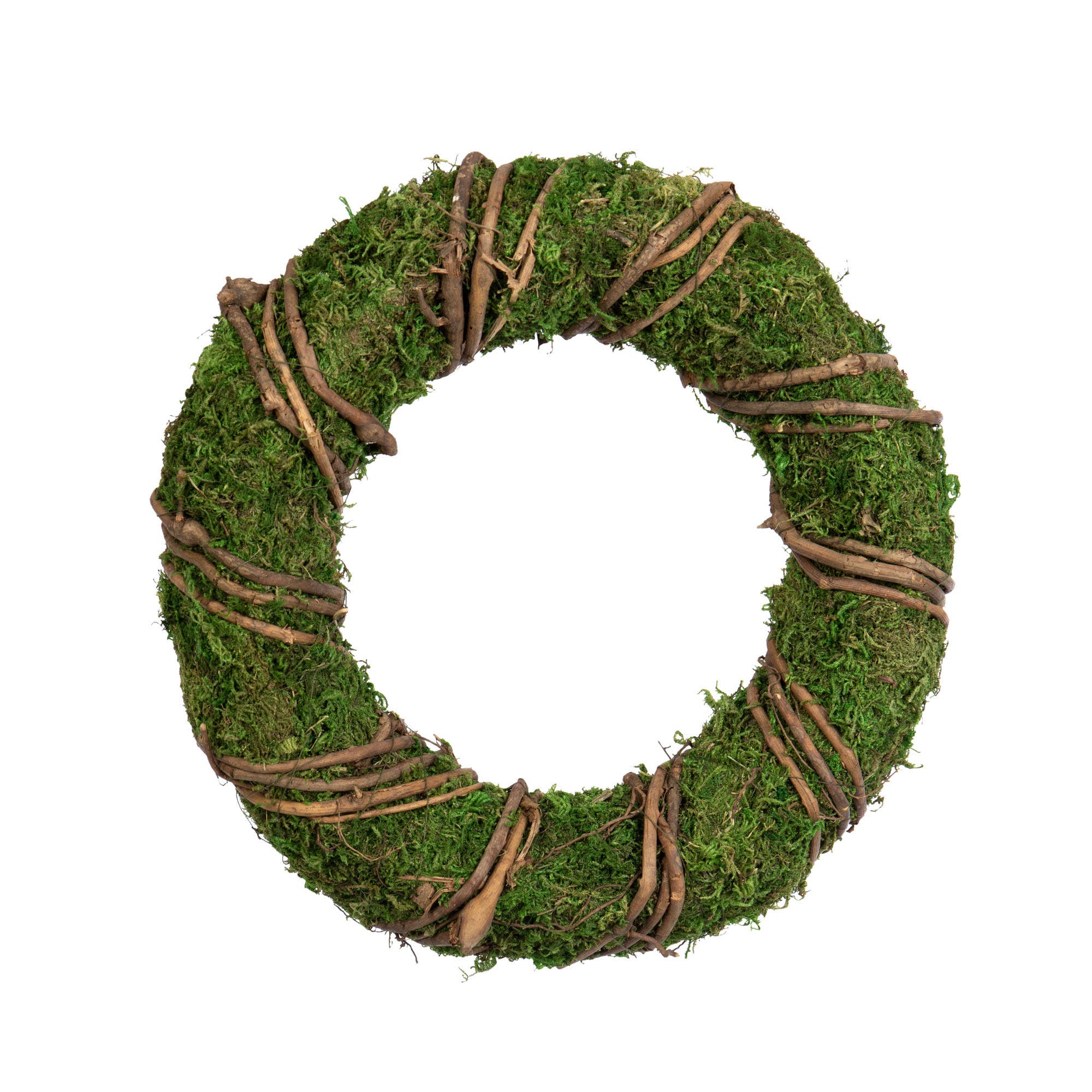 Willow Group - Wholesale Wreath - Round Moss Wreath 11.5"