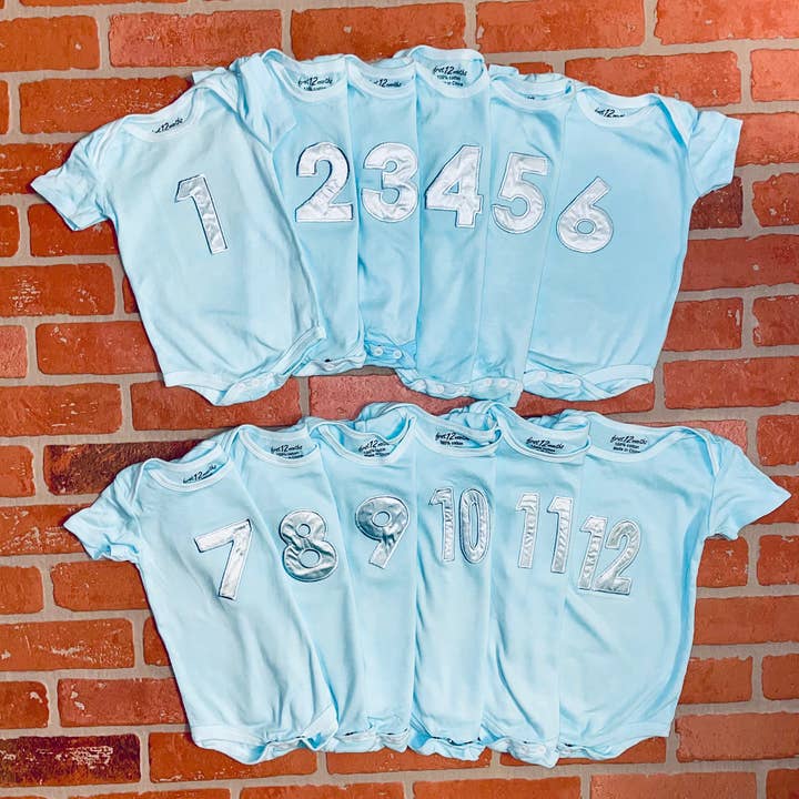 Macacões azuis de 1 a 12 meses por atacado de Months1to12