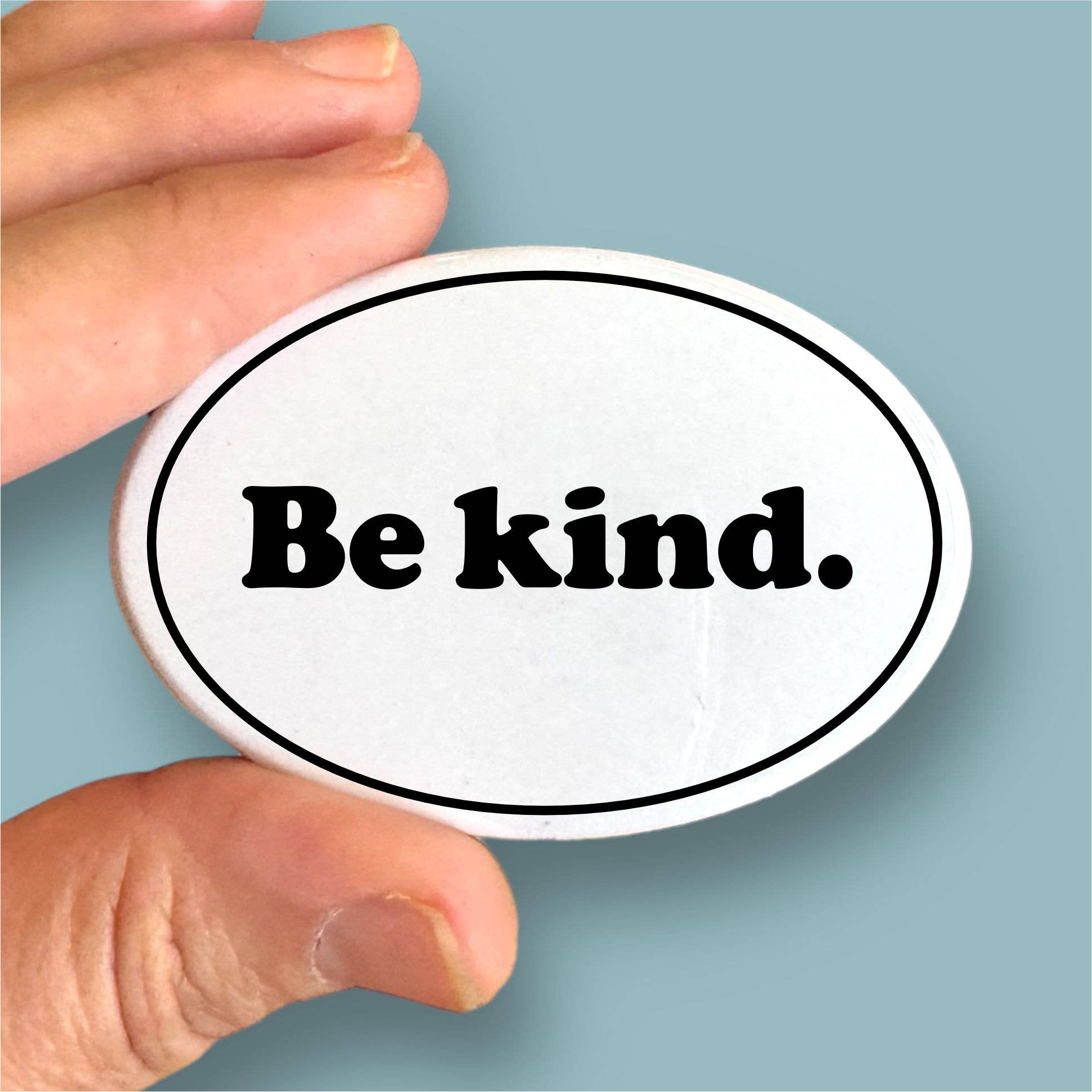 Anthem Sticker Company - Wholesale Magnet - be kind oval magnet