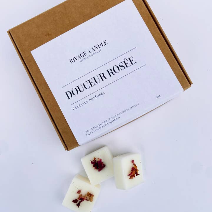 Rivage Candle – Großhandel Schmelzwachs – Rosy Soft Duftendes Fondant mit Pflanzen-Rapswachs1