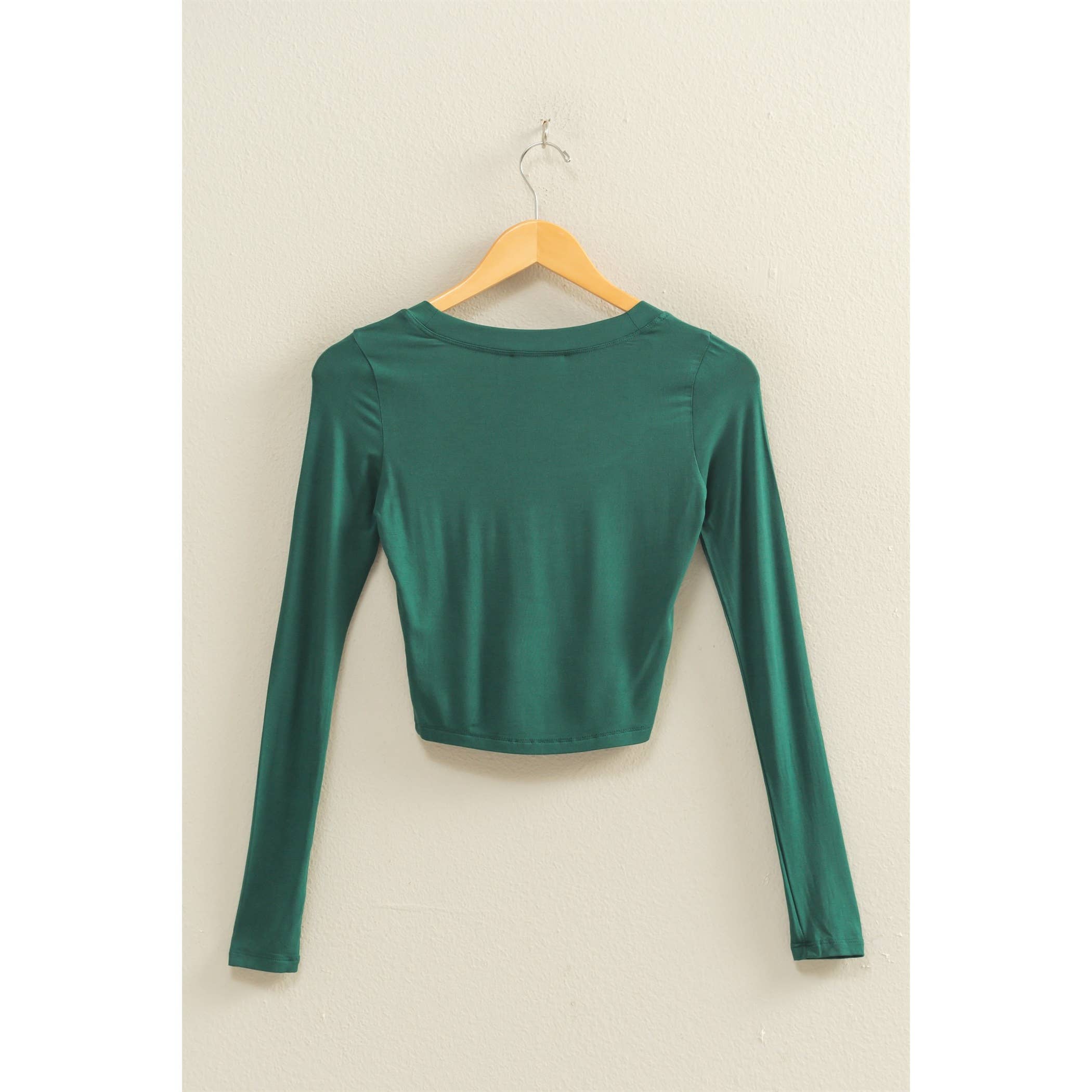 HYFVE - Wholesale Shirt - Women's - Cropped Scoop Neck Long Sleeve Top20