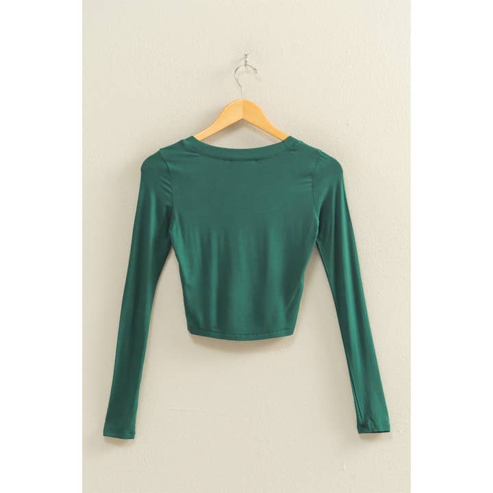 HYFVE - Wholesale Shirt - Women's - Cropped Scoop Neck Long Sleeve Top20
