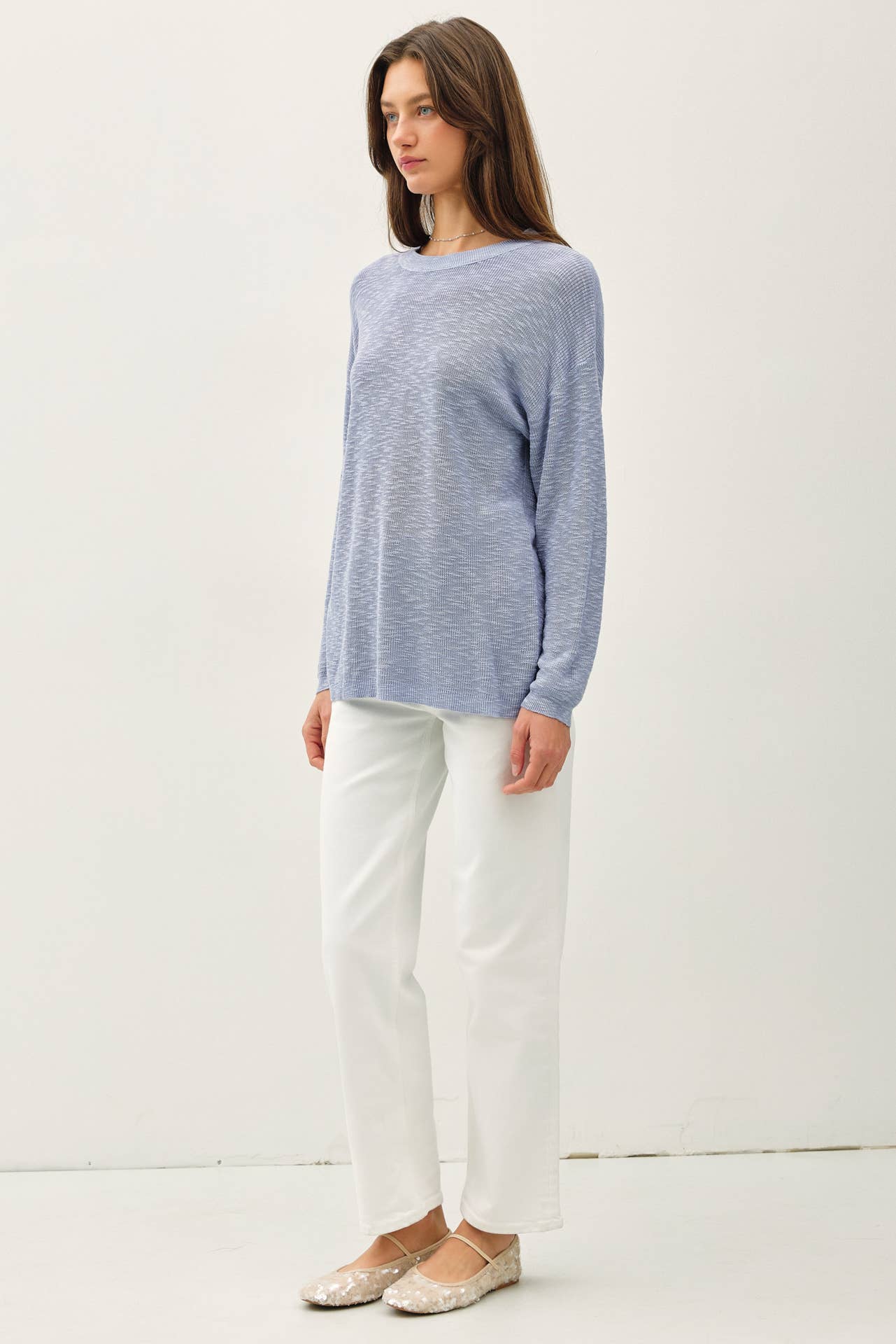 Be Cool - Wholesale Knit Sweater - Women's - LIGHTWEIGHT COTTON SLUB SWEATER 11