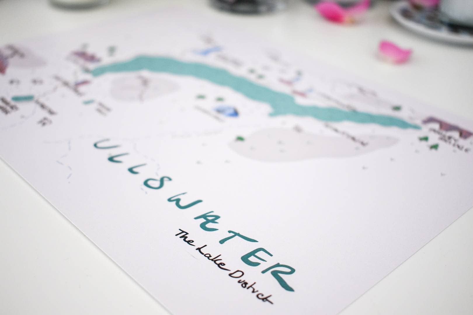 Mads Illustration – wholesale Map – Ullswater, The Lake District, illustrated map6