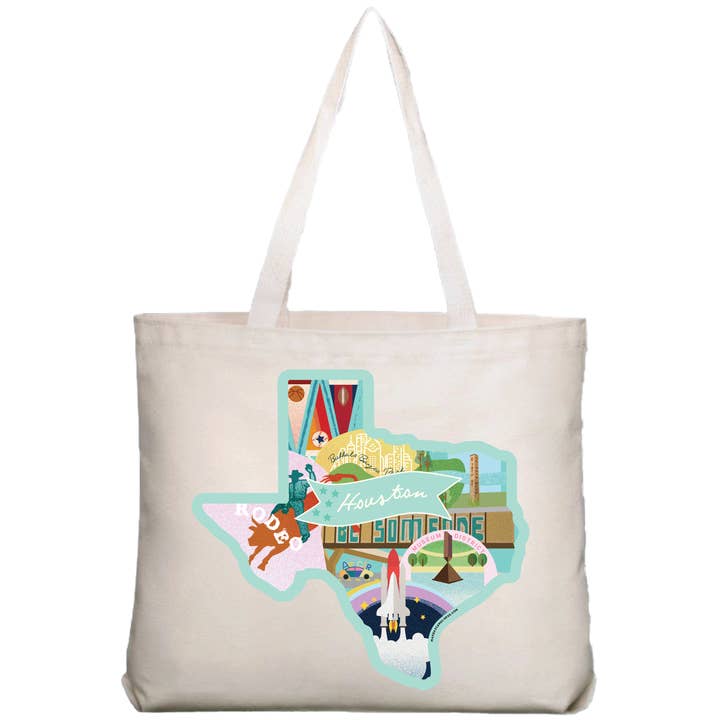 Houston, Texas Shoulder Tote for wholesale by Make A Scene