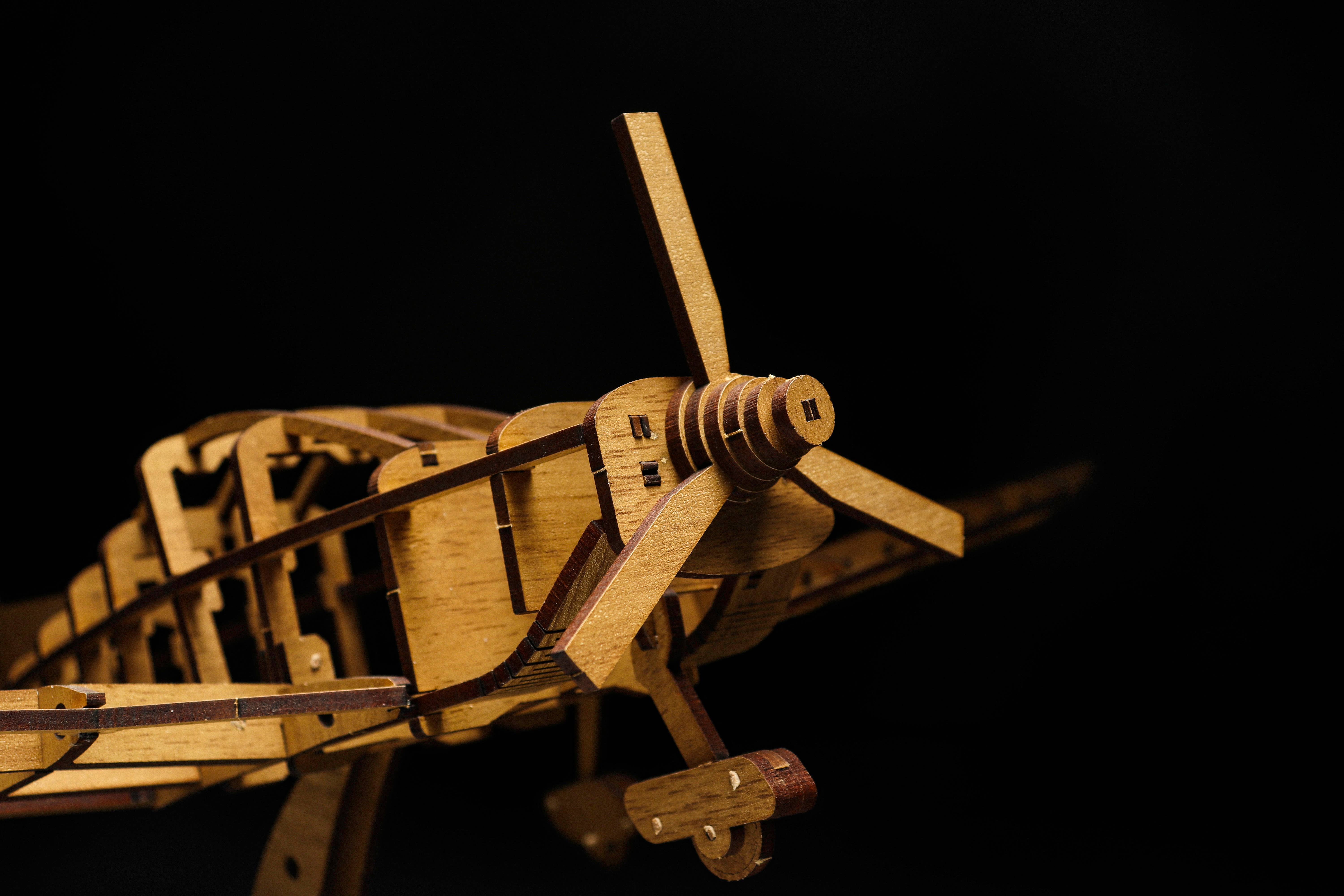 Next Day Shop - Wholesale Puzzle - Adult - Treed-Puzzle Airplane 3D Wooden Puzzle - Airplane Model Kit1