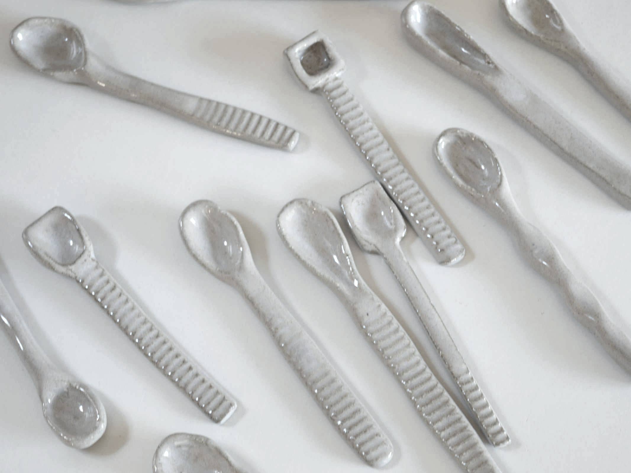 Karolina Bednorz Ceramics - Wholesale Decorative Plate/Dish/Bowl - MILLERIGHE Sugar bowl with quirky spoon Handmade in Italy6