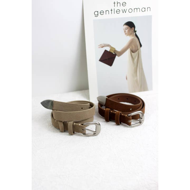 ESLEY - Wholesale Belt - Women's - A2408DJN13544 - Classic Suede Belt