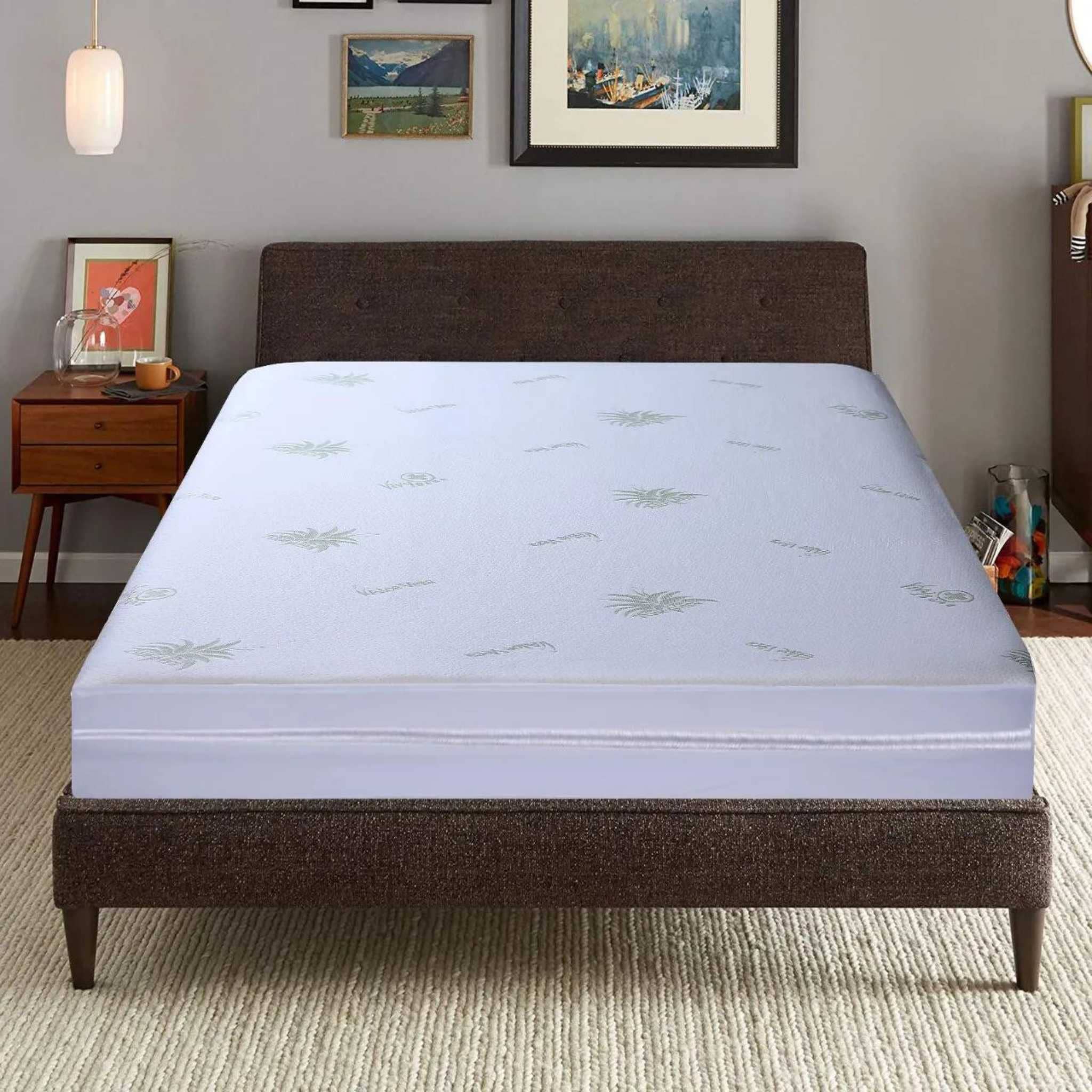 Beach Stone – Großhandel Matratzenauflage/Matratzenschoner – Bamboo-Matratzenschoner mit Reißverschluss und Aloe-Vera-Gel0