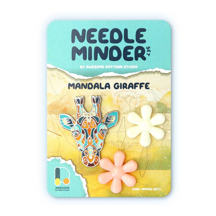 Mandala Giraffe - Set taglia-aghi magnetici #1 per la vendita all'ingrosso da parte di Awesome Pattern Studio