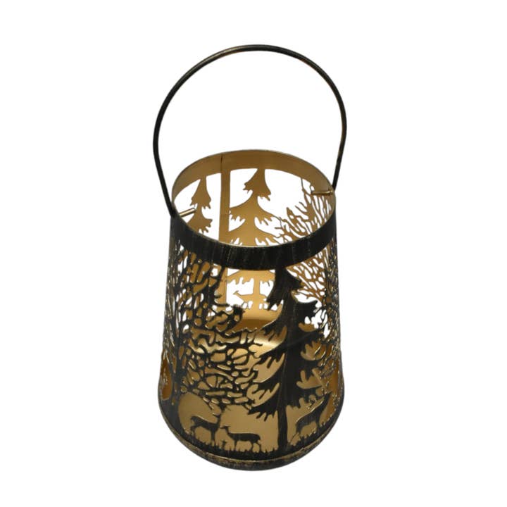 Farol de Hierro para Velas T-Light En El Bosque para venta al por mayor de The Fair Share