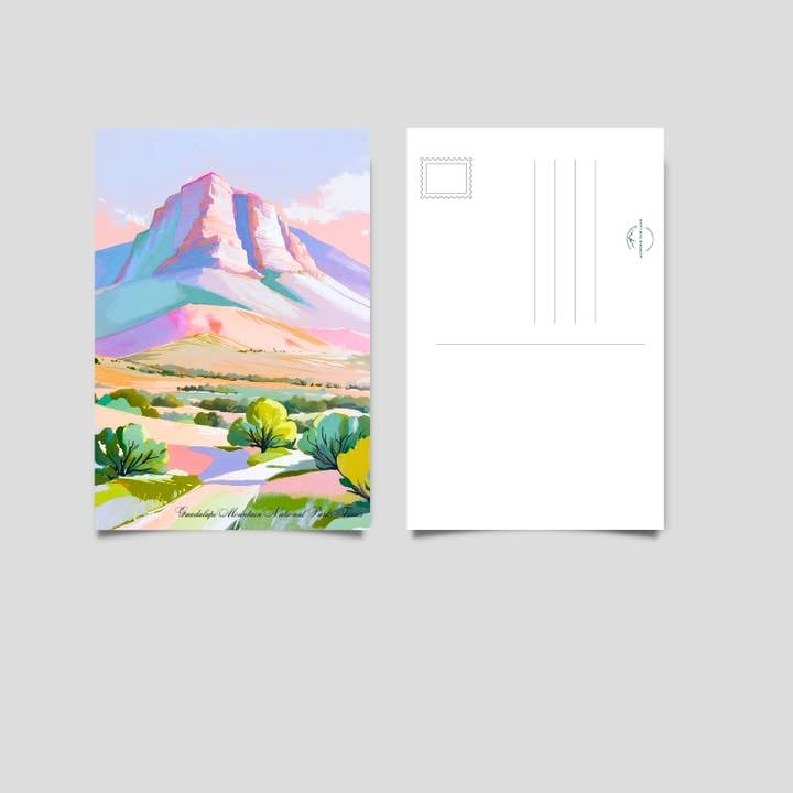 Carte postale du parc national des Guadalupe Mountains pour la vente par Across Our Land