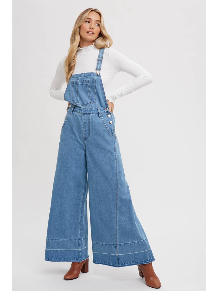 Bluivy – Engroshandel Overalls - Dame – DENIM OVERALLS MED BREDE BEN